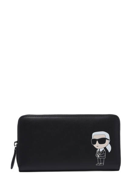 Portefeuille K Ikonik 2.0 Cuir Karl lagerfeld Noir k ikonic 2.0 230W3213