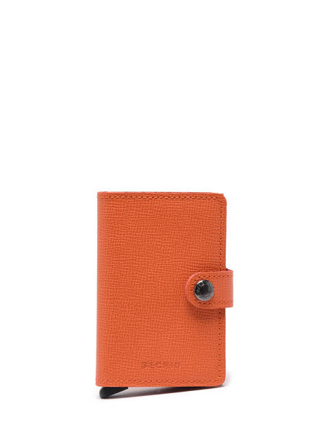 Porte-cartes Cuir Secrid Orange crisple MC