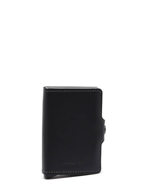 Leather Twin Original Card Holder 2 Compartments Secrid Black original TO