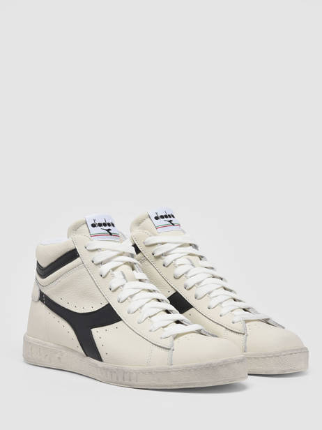 Sneakers Game High Waxed In Leather Diadora White unisex 89999060 other view 3